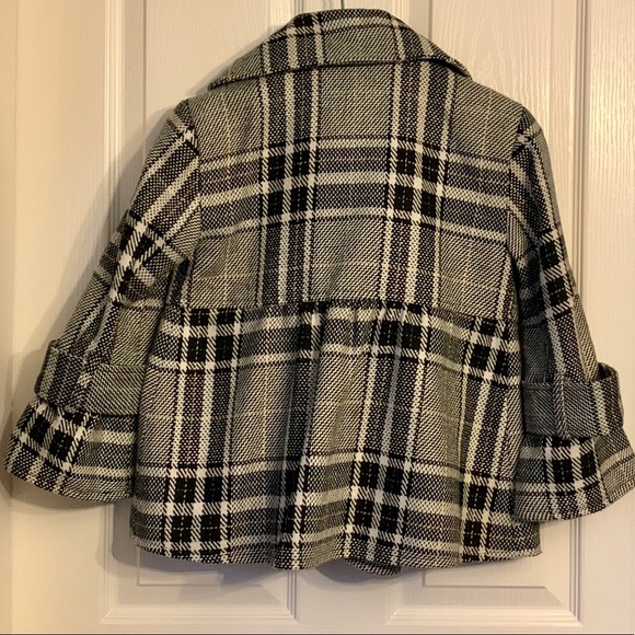 Cute Plaid Flared Blazer Small EUC - Picture 6 of 10